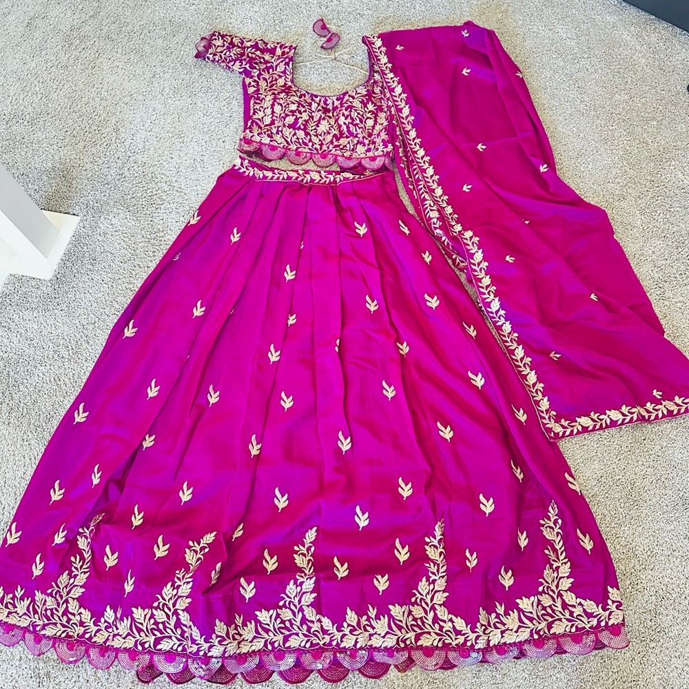 New Designer Purple Embroidered Lehenga Choli with Dupatta | Indian Ethnic wear